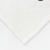 Paarse Iris Fleecy Blanket Fleece Deken (Hoek)