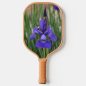 Paarse Iris-flesjes fotografisch Pickleball Paddle (Achterkant)