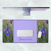 Paarse Iris Floral Botanical Fotografisch Lila Bureaumat