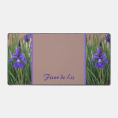 Paarse Iris Floral Botanische fotografie Bureaumat (Voorkant)