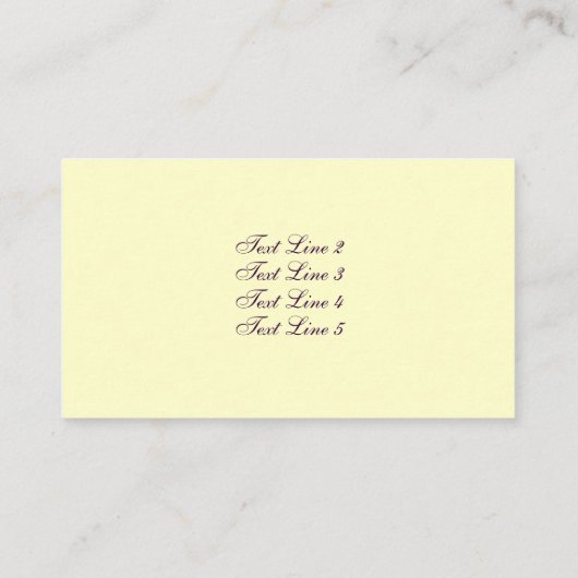 Paarse Iris Floral Visitekaartje (Achterkant)