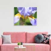 Paarse Iris Floralfotografie Canvas Afdruk (Insitu (Woonkamer))
