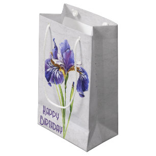 Paarse Iris Flower Birthday Klein Cadeauzakje