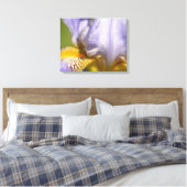 Paarse Iris Flower-fotografie Canvas Afdruk (Insitu (Slaapkamer))