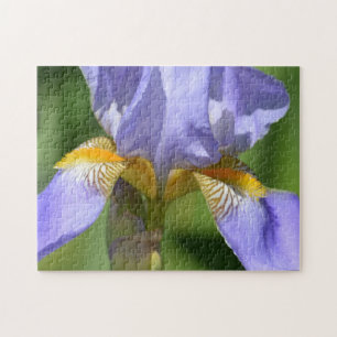 Paarse Iris Flower-fotografie Legpuzzel