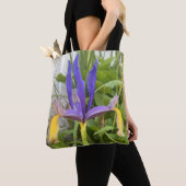 Paarse Iris Flower Outdoor Garden Natuur Foto Tote Bag (Dichtbij)