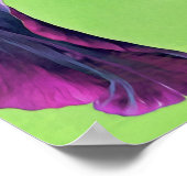Paarse Iris Flower Photographic Art afdrukken Poster (Hoek)