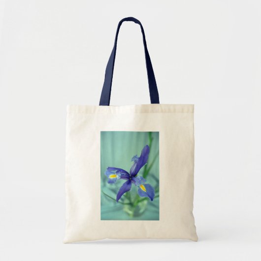 Paarse Iris Flowers Art Canvas tassen (Voorkant)