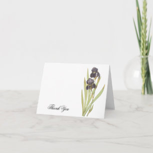Paarse Iris Flowers Bedankkaart
