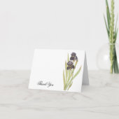 Paarse Iris Flowers Bedankkaart (Voorkant)