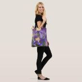 Paarse Iris Flowers Canvas tas Irises Flower (Op model)