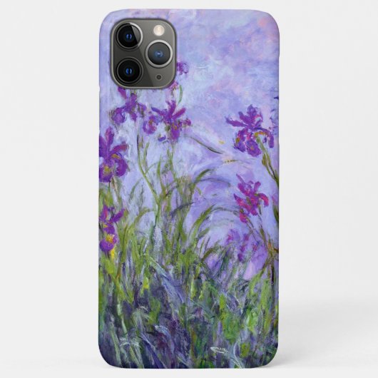 Paarse Iris Flowers Claude Monet Case-Mate iPhone Case (Achterkant)