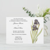 Paarse Iris Flowers Kaart (Staand voorkant)
