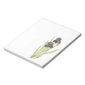 Paarse Iris Flowers Notitieblok (Linkerzijde)