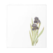 Paarse Iris Flowers Notitieblok (Voorkant)