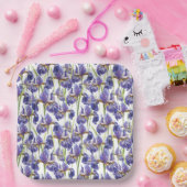 Paarse Iris Flowers Papieren Bordje (Feest)