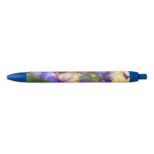 Paarse Iris Flowers Pen verf (Voorkant)