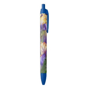 Paarse Iris Flowers Pen verf