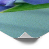 Paarse Iris Flowers Poster Art Print (Hoek)