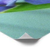 Paarse Iris Flowers Poster Art Print (Hoek)