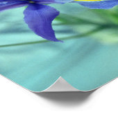 Paarse Iris Flowers Poster Art Print (Hoek)