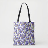 Paarse Iris Flowers Tote Bag (Voorkant)