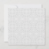 Paarse Iris Flowers van de Lente sparen de Datum Save The Date (Achterkant)