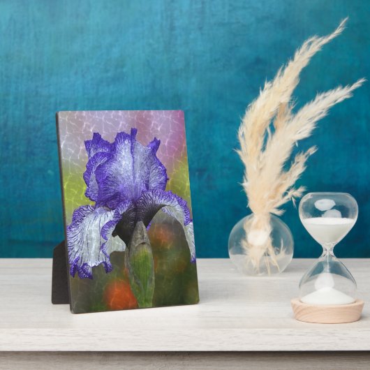 Paarse Iris Fotoplaat (Zijkant)