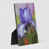  Paarse Iris Fotoplaat (Zijkant)