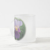 Paarse Iris Frosted Mok (Voorkant links)
