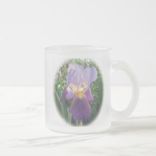 Paarse Iris Frosted Mok (Rechts)