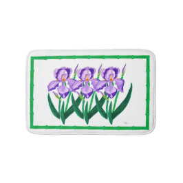 Paarse Iris Garden Bathmat Badmat