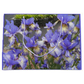 Paarse Iris Garden Floral Groot Cadeauzakje (Voorkant)