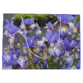 Paarse Iris Garden Floral Groot Cadeauzakje (Achterkant)