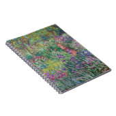 Paarse Iris Garden Impressionist Notitieboek (Rechterzijde)