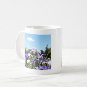 Paarse Iris Garden Koffiemok (Voorkant links)