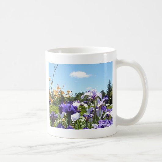 Paarse Iris Garden Koffiemok (Rechts)