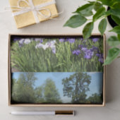 Paarse Iris Garden Tissuepapier (Geschenk)