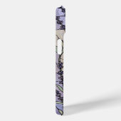 Paarse Iris Gebrandschilderde Botanische Bloem Case-Mate iPhone Case (Achterkant / Rechts)