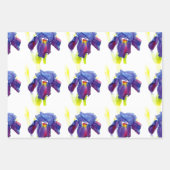 Paarse Iris Gift Wrap Inpakpapier Vel (Voorkant 3)
