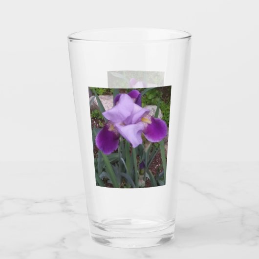 Paarse Iris Glas (Voorkant)