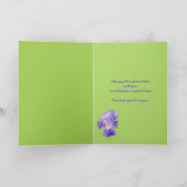 Paarse iris groen zal je mijn bruidsmeisje Kaart (Binnen)