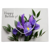 Paarse iris groot cadeauzakje (Voorkant)