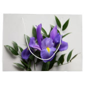 Paarse iris groot cadeauzakje (Achterkant)