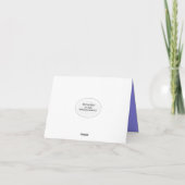 Paarse Iris Hartelijk dank Bedankkaart (Achterkant)