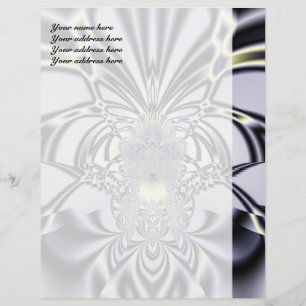 Paarse Iris Heilige Geometrie Fractale Kunst Briefhoofd