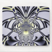 Paarse Iris Heilige Geometrie Fractale Kunst Muismat (Voorkant)