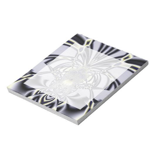 Paarse Iris Heilige Geometrie Fractale Kunst Notitieblok (Linkerzijde)
