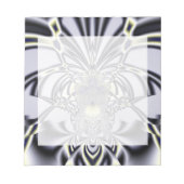 Paarse Iris Heilige Geometrie Fractale Kunst Notitieblok (Voorkant)
