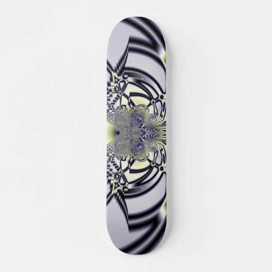 Paarse Iris Heilige Geometrie Fractale Kunst Persoonlijk Skateboard (Voorkant)